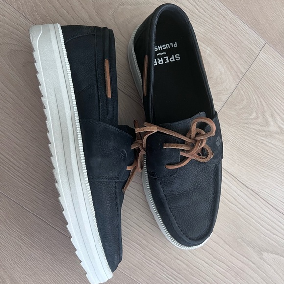 Sperry Plushstep platform Leather Boat loafer - Picture 3 of 12